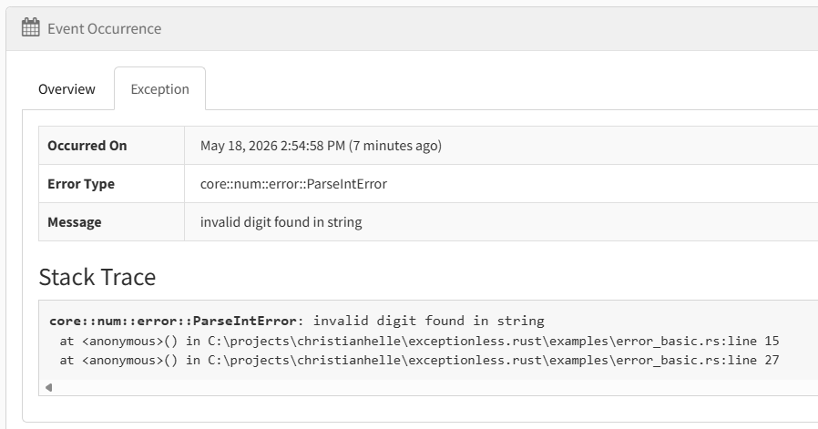 Error Details